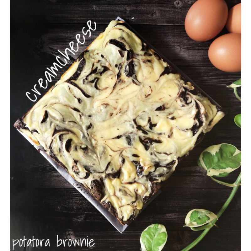 

Brownies panggang creamcheese sz18x18cm