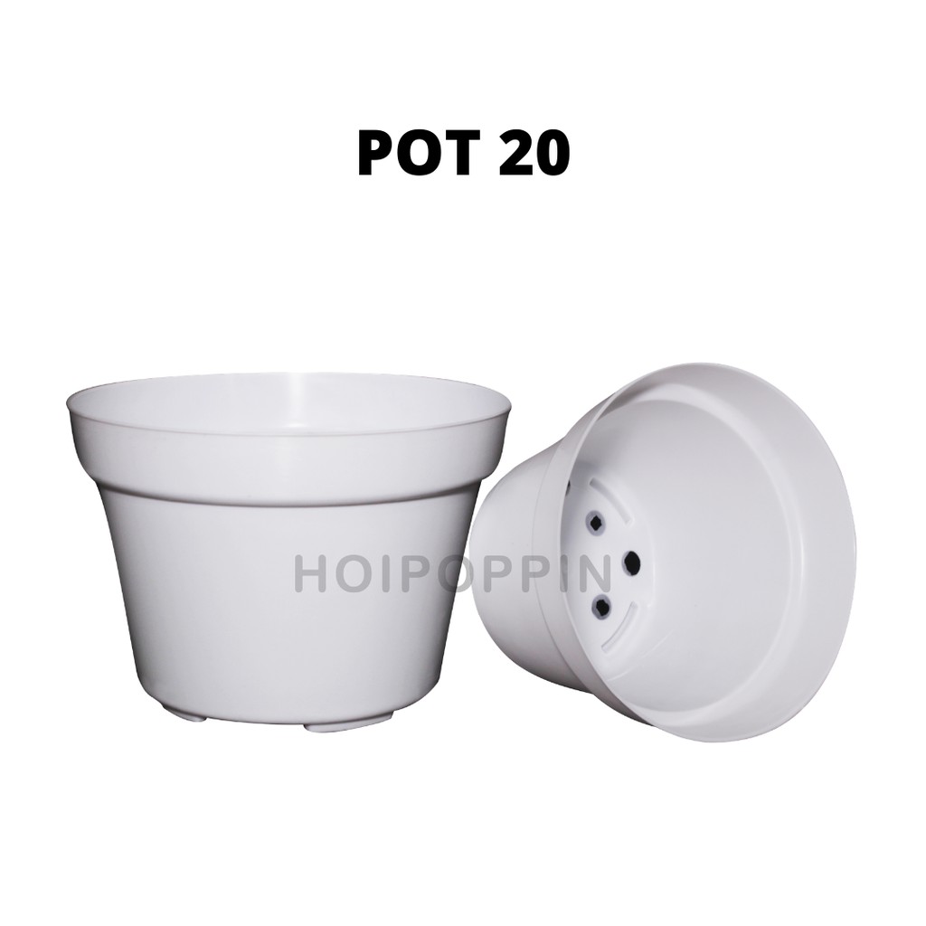 HPP - COD -POT TANAMAN PUTIH /POT 15-20 /POT PUTIH/POT WARNA/POT TANAMAN POLOS/POT PEMBIBITAN TANAMAN