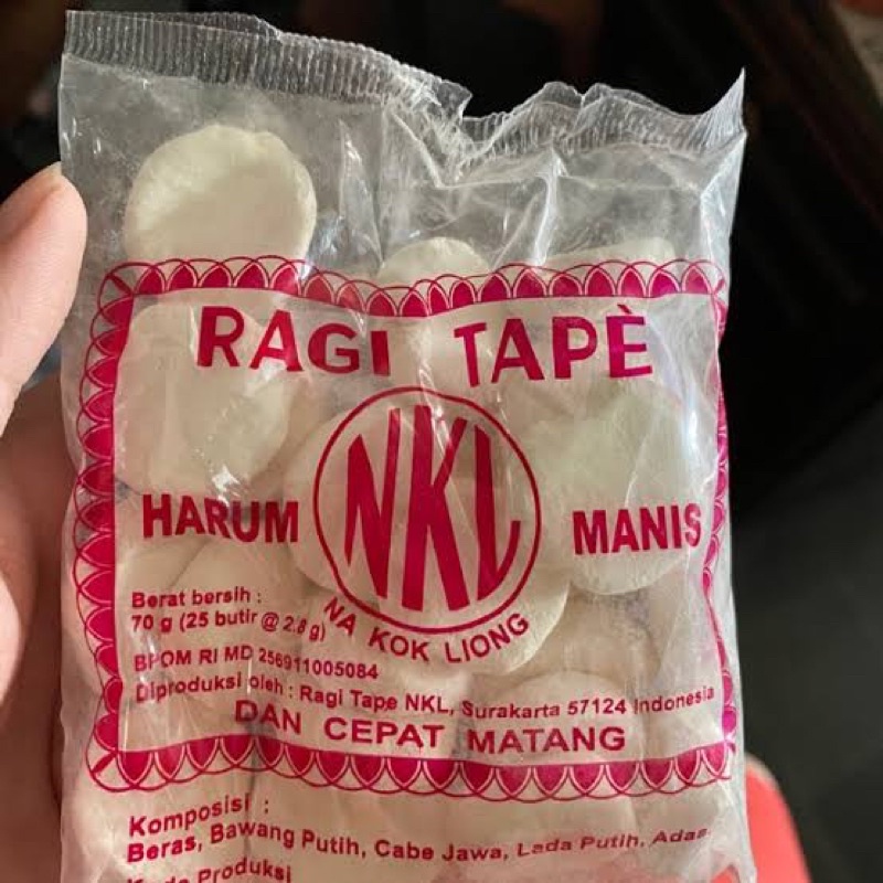 

Ragi Tape NKL 70gr