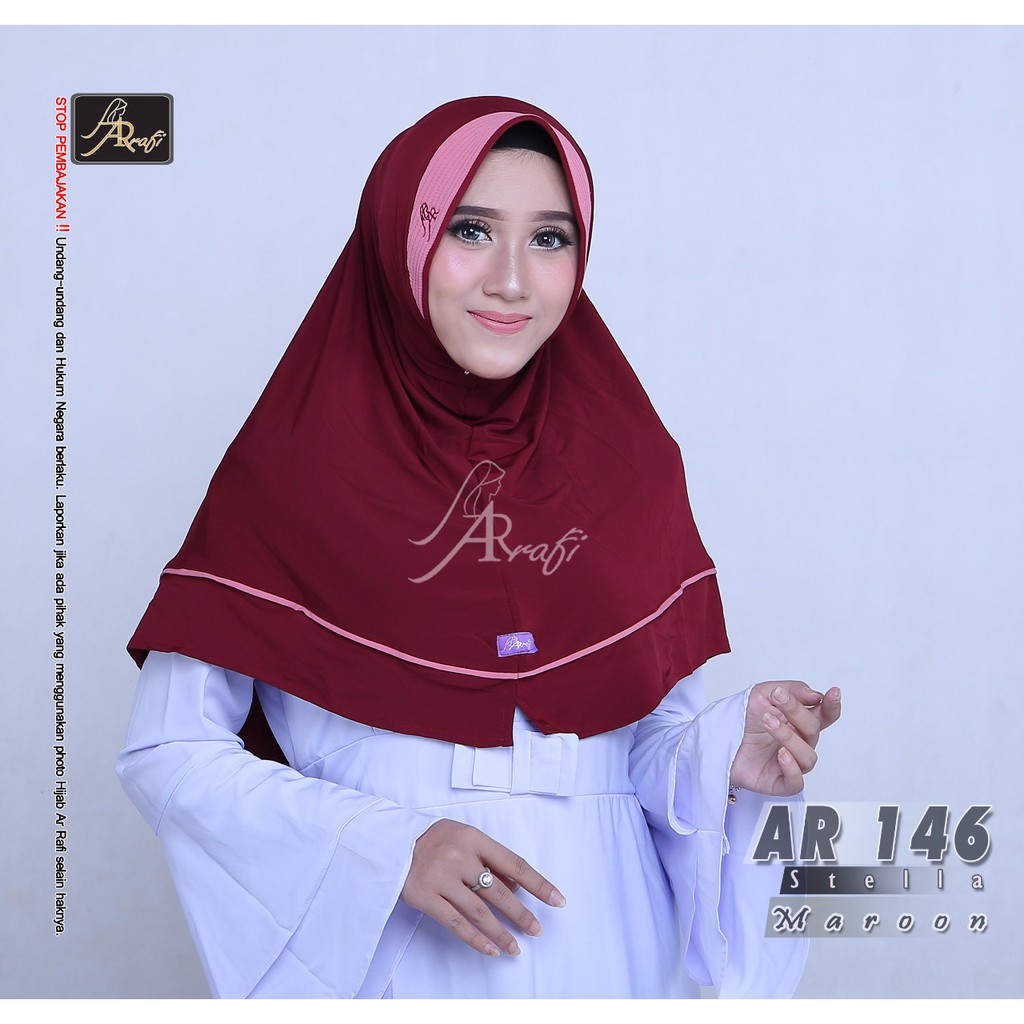 AR RAFI AR 230 PASHMINA INSTAN HIJAB ARRAFI ASLI Shopee Indonesia
