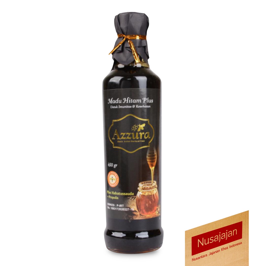 

Madu Hitam Plus Brazilian Propolis Habatussauda Azzura Botol 450 Gram