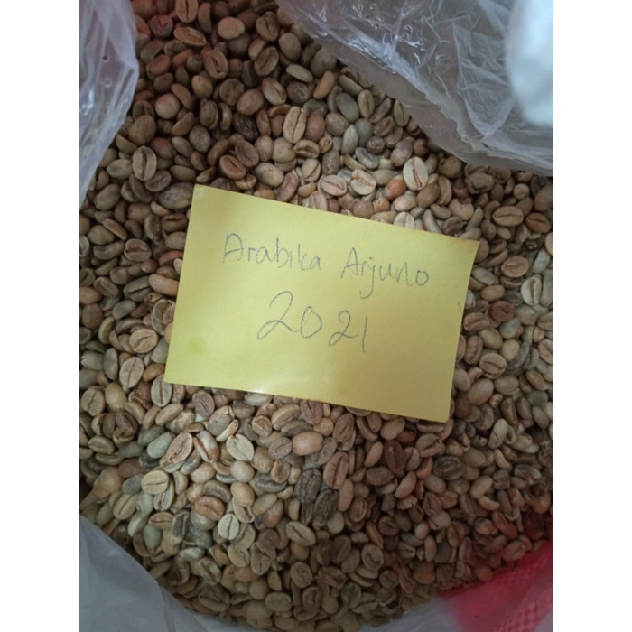 

(BISA COD) KOPI ARABIKA ARJUNO GRADE A GREEN BEAN MALANG 1KG/KOPI KAMPUNG MALANG - Tahun 2021