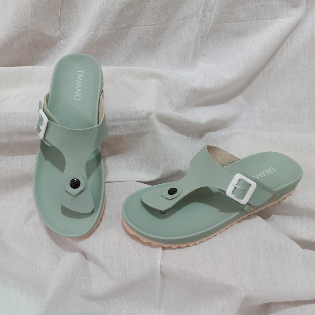 Sendal Jepit Wanita Casual Trendi Sendal Birken Wanita Kekinian Slip On - Nesanh Zaskia