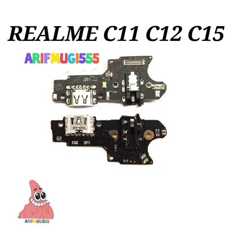 BOARD PAPAN KONEKTOR CONEKTOR CAS CHARGER REALME C11-C12-C15 PLUG IN MIC ORIGINAL