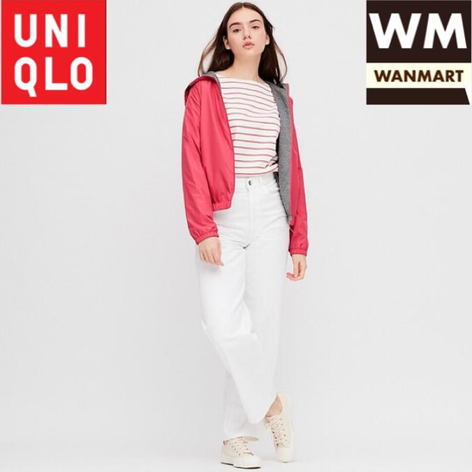 Ready stock jaket cewek import✅ UNIQLO Jaket Parka Wanita Reversible Pink jaketCewe