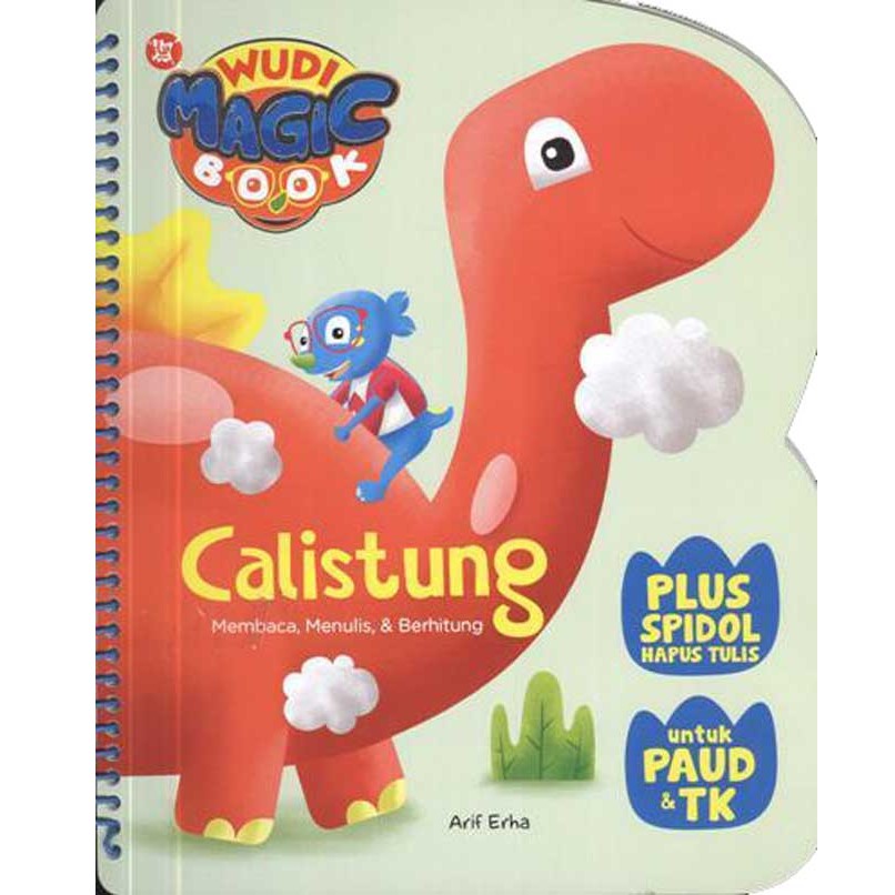 Wudi Magic Book: Calistung Untuk PAUD & TK + Spidol Hapus Tulis-1