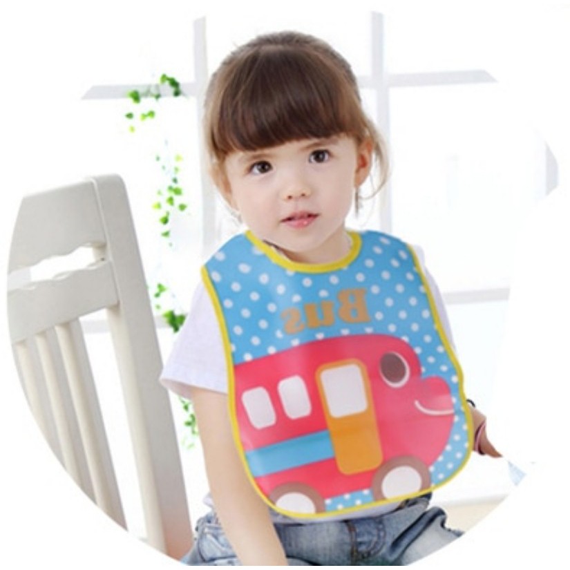 Slabber Plastic Slaber Eva Celemek makan Bayi Waterproof Baby Bib apron plastik tatak iler bibs