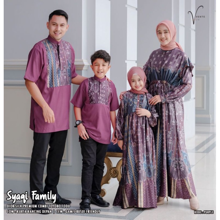 (TERPISAH) SYAQI COUPLE SET FAMILY PREMIUM ORI BY VENTE DAILY
