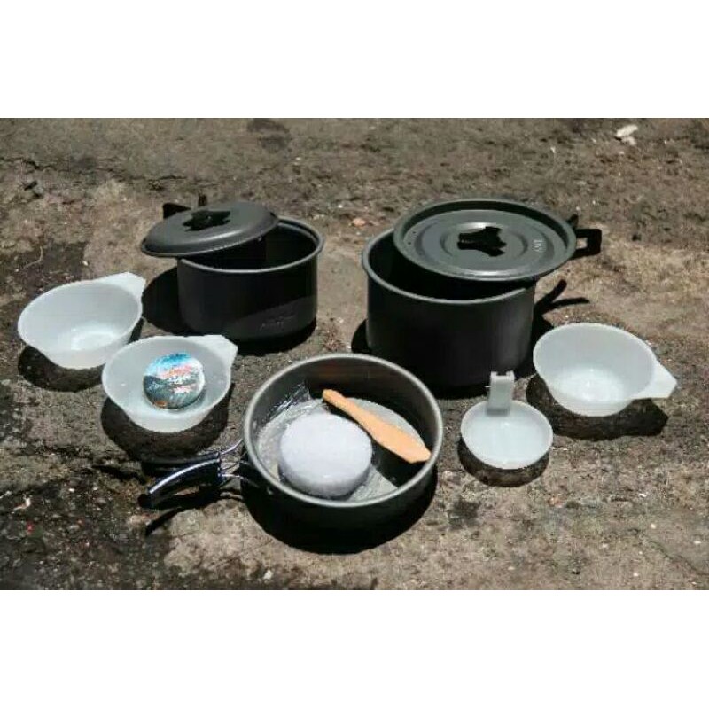COOKING SET DS300 ALAT MASAK CAMPING COOKING SET GUNUNG NESTING GUNUNG ALAT MASAK GUNUNG COD