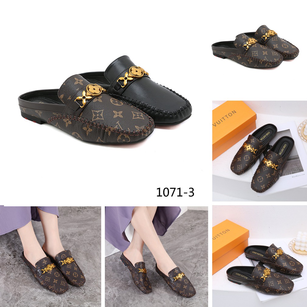 Upper Case Flat Open Back Loafer #1071-3