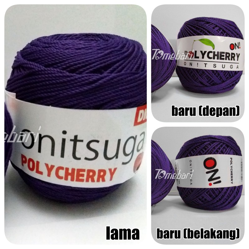 BENANG RAJUT POLYESTER  POLYCHERRY PALATINATE PURPLE / UNGU GELAP (TBP- 011 )