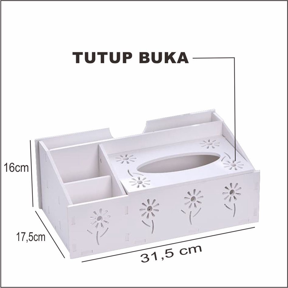 Queen_Fashions Tempat Tissue Tisu Cosmetic Serbaguna 1483