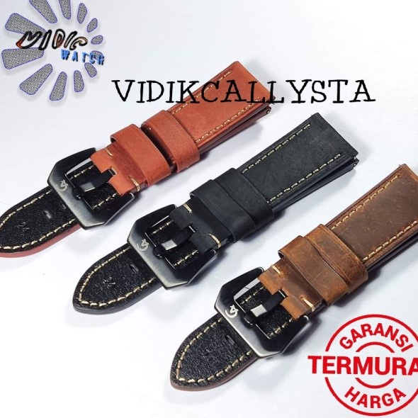 Strap Tali Jam Tangan Kulit AC QR QuickRelease 20mm 22mm 24mm ORI OEM Leather Strap