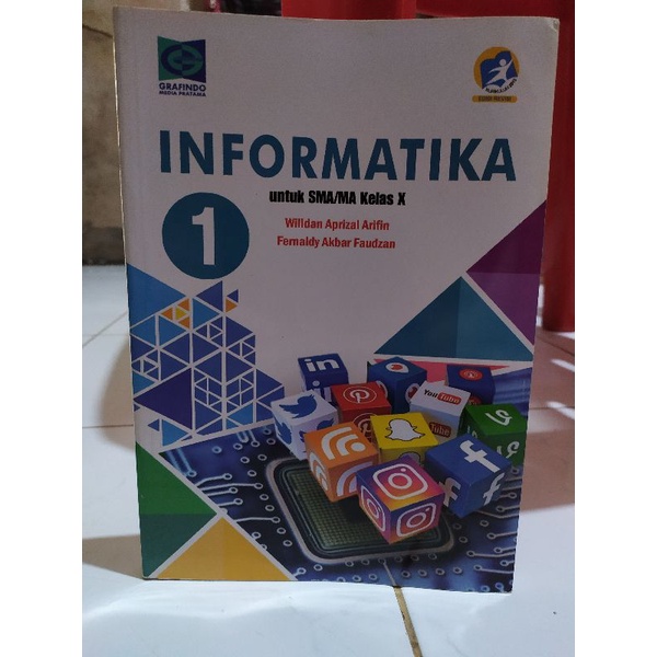 Jual Buku Informatika kelas 10/X SMA Grafindo K13 Revisi Indonesia