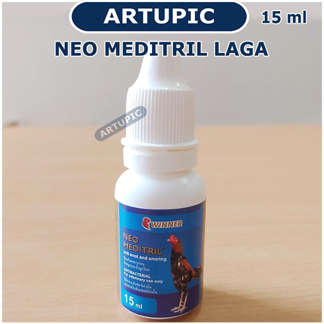 Neo Meditril LAGA 15 ml Ngorok Snot Sesak Nafas Ayam Adu Kampung Winner Antibiotik Ayam Laga