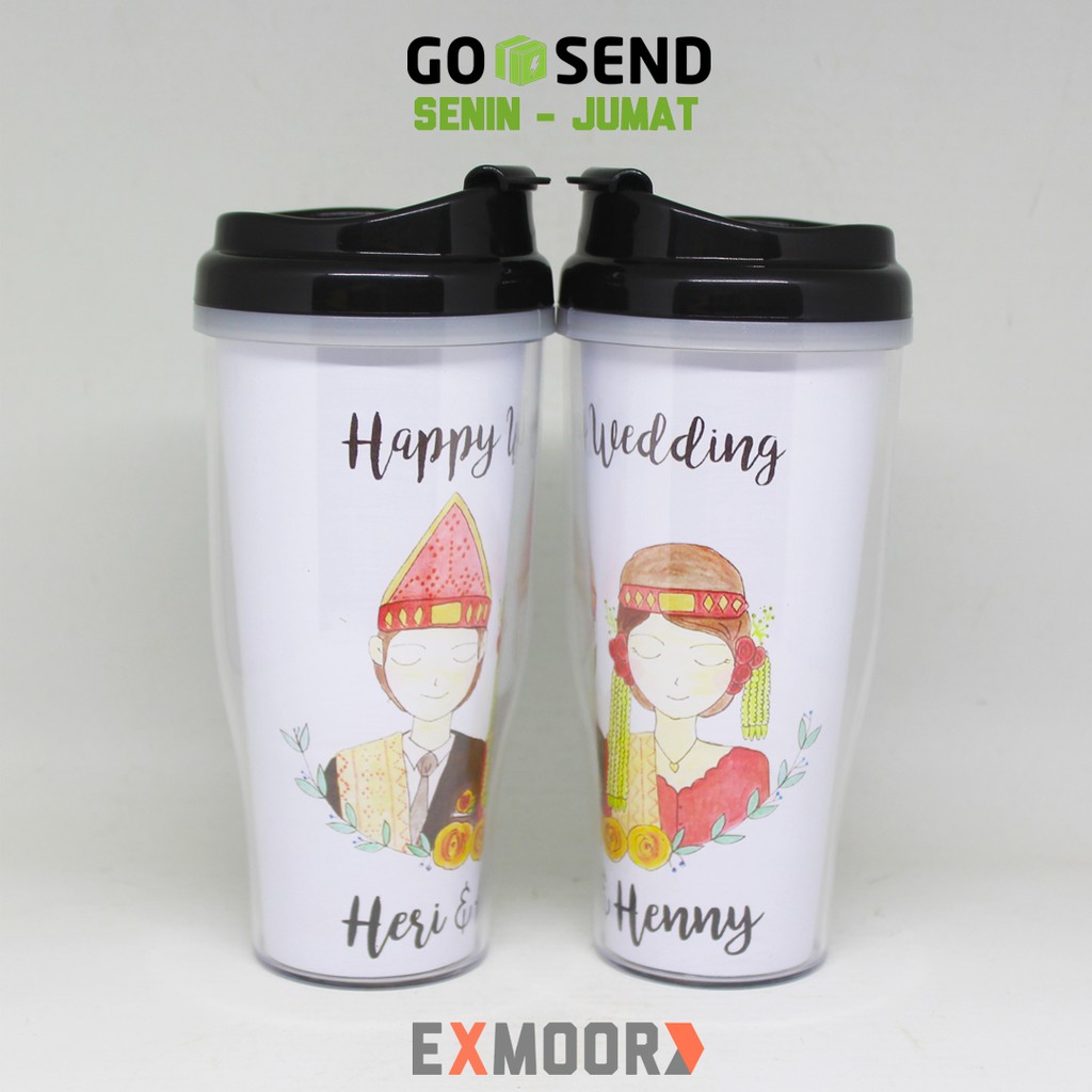 Tumbler Couple Pengantin Batak Hadiah Pernikahan