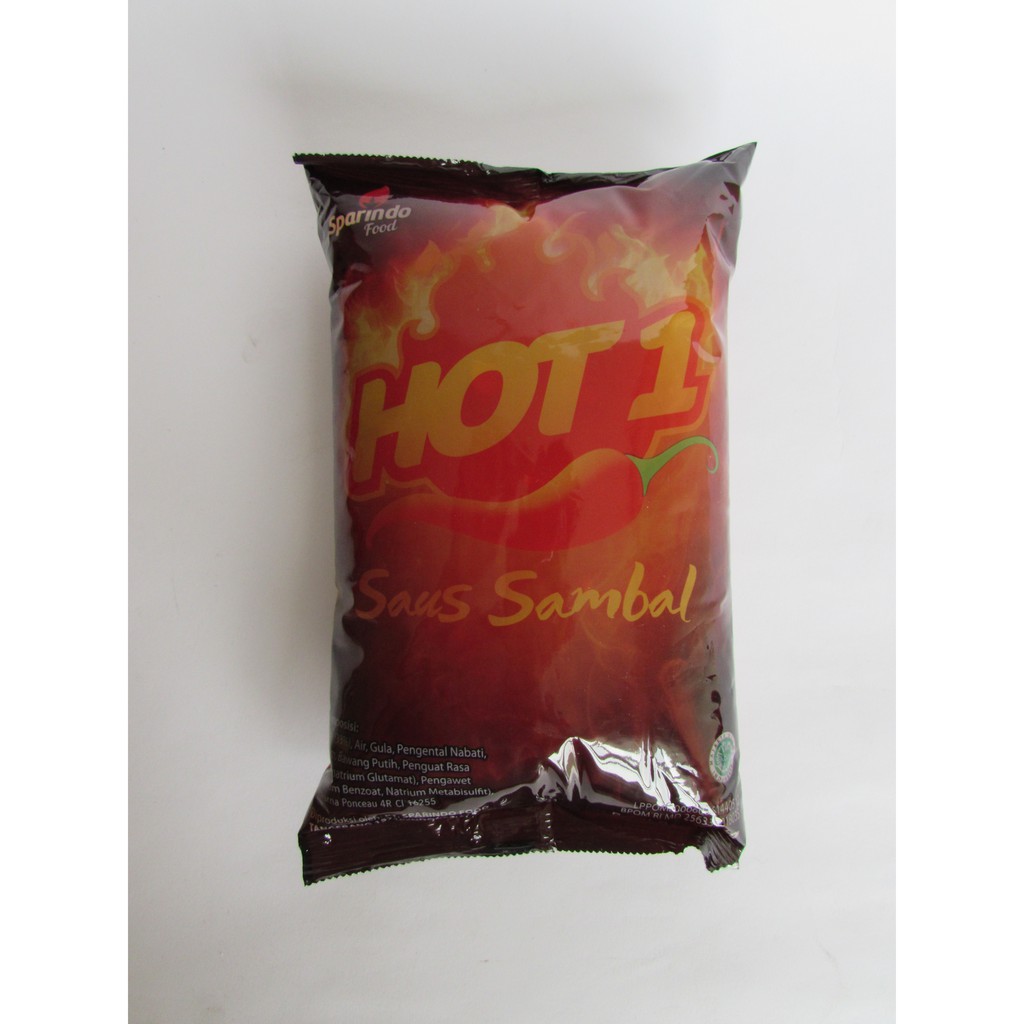 

Hot 1 Saus Sambal 1kg (kemasan bantal)