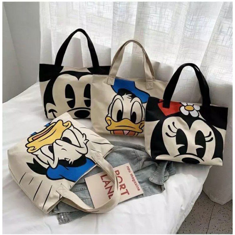 TAS TOTE TOTEBAG RESLETING DISNY PREMIUM 4 GAMBAR