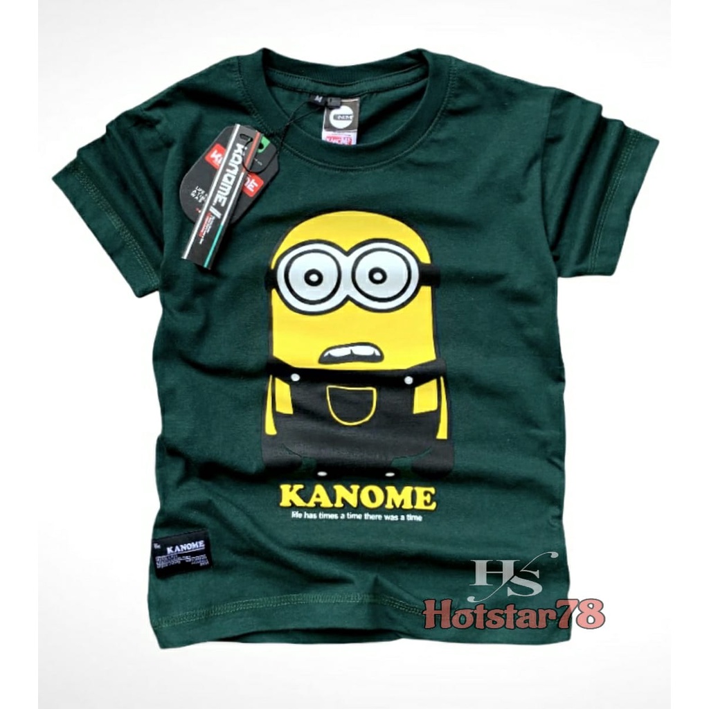 Baju Kaos Anak Laki Laki 1-12 Tahun Bahan Cotton 30s