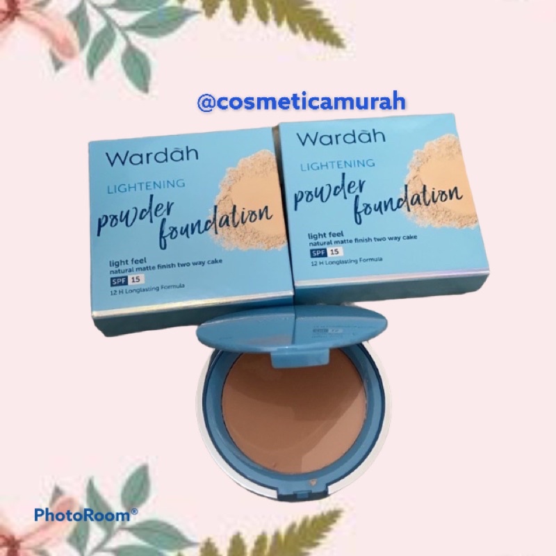 pake kaca - TERBARU !!! WARDAH LIGHTENING POWDER FOUNDATION LIGHT FEEL / wardah two way cake /bedak padat wardah