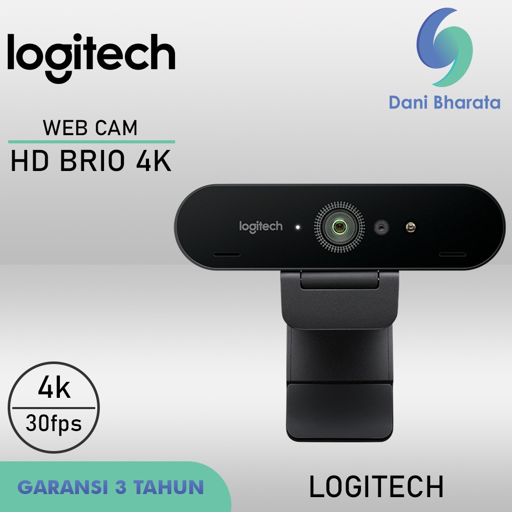 Logitech Brio Webcam 4K Ultra HD Full HD Video Rightlight 3 Web Cam