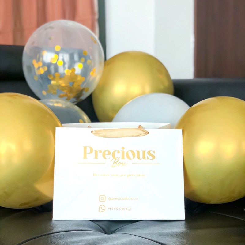 

Paperbag Precious Box Gold | GIFT HAMPERS KADO PREMIUM