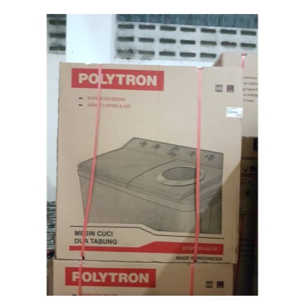 Polytron Mesin Cuci 2 Tabung 14kg PWM 1402 Big Capacity PROMO GARANSI