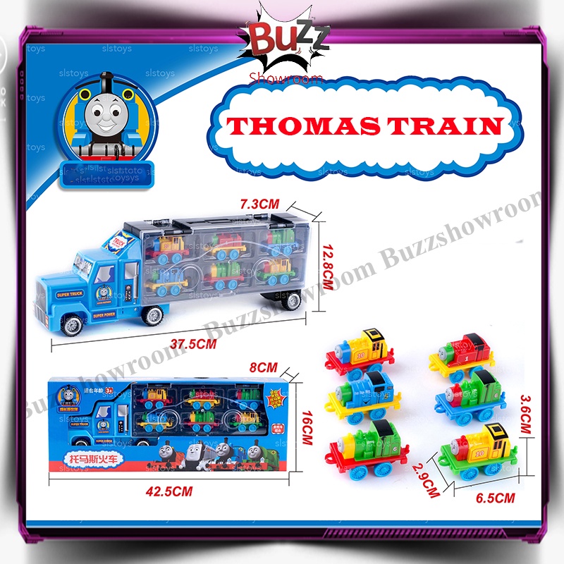 Truck Train Container Tomas Combination Mainan Anak Kereta Api Tomas