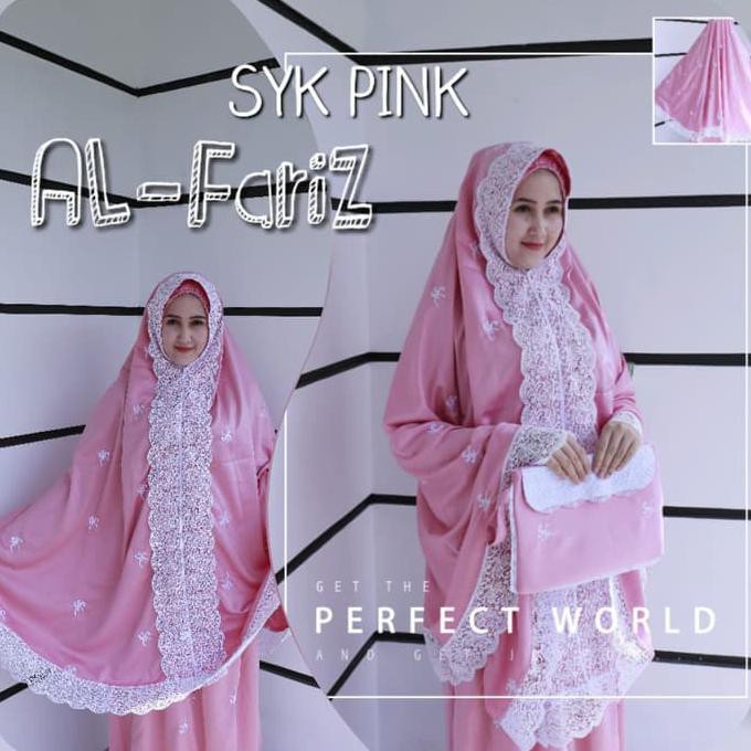 Ori&Terjamin Mukena Dewasa-Mukena Syahrini-Mukena Velvet-Mukena Motif Terbaru-Rukuh - Putih