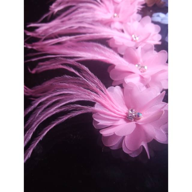 Bunga bulu ostrich, aplikasi bulu ostrich