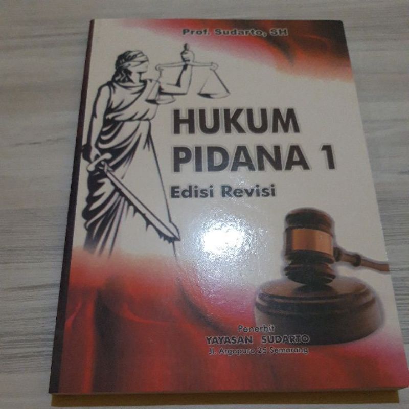 Jual Buku Hukum Pidana 1 Edisi Revisi Prof Sudarto Sh Shopee Indonesia