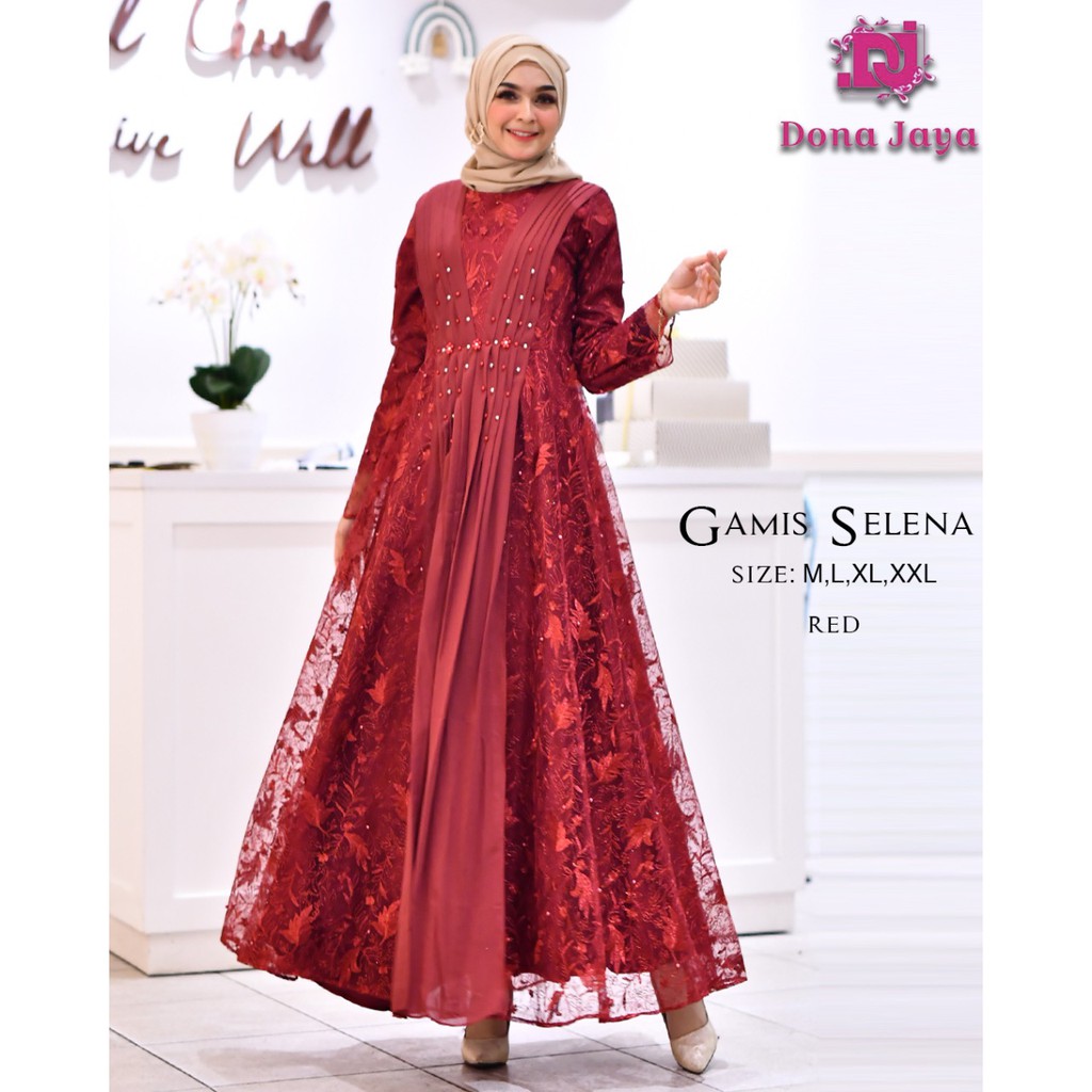 Gamis Sandrina / Gamis Pesta Mewah /Gamis Kebaya Modern Tulle / Kebaya Gamis Pesta / Kebaya Muslimah