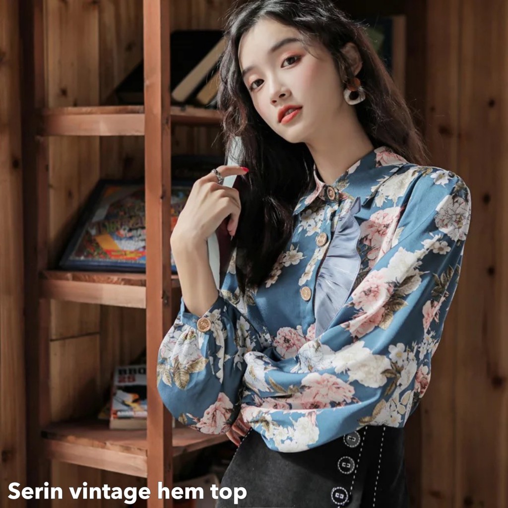 Serin vintage hem top - Thejancothes