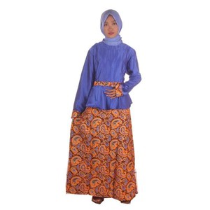 Baju Gamis Muslim Batik I Busana Muslim Wanita Gamis Baloteli Nayya