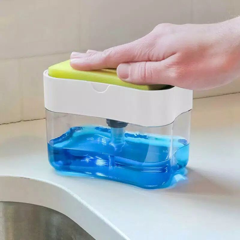 TEMPAT DISPENSER SABUN CUCI PIRING PUMP HOLDER FREE SPON JY