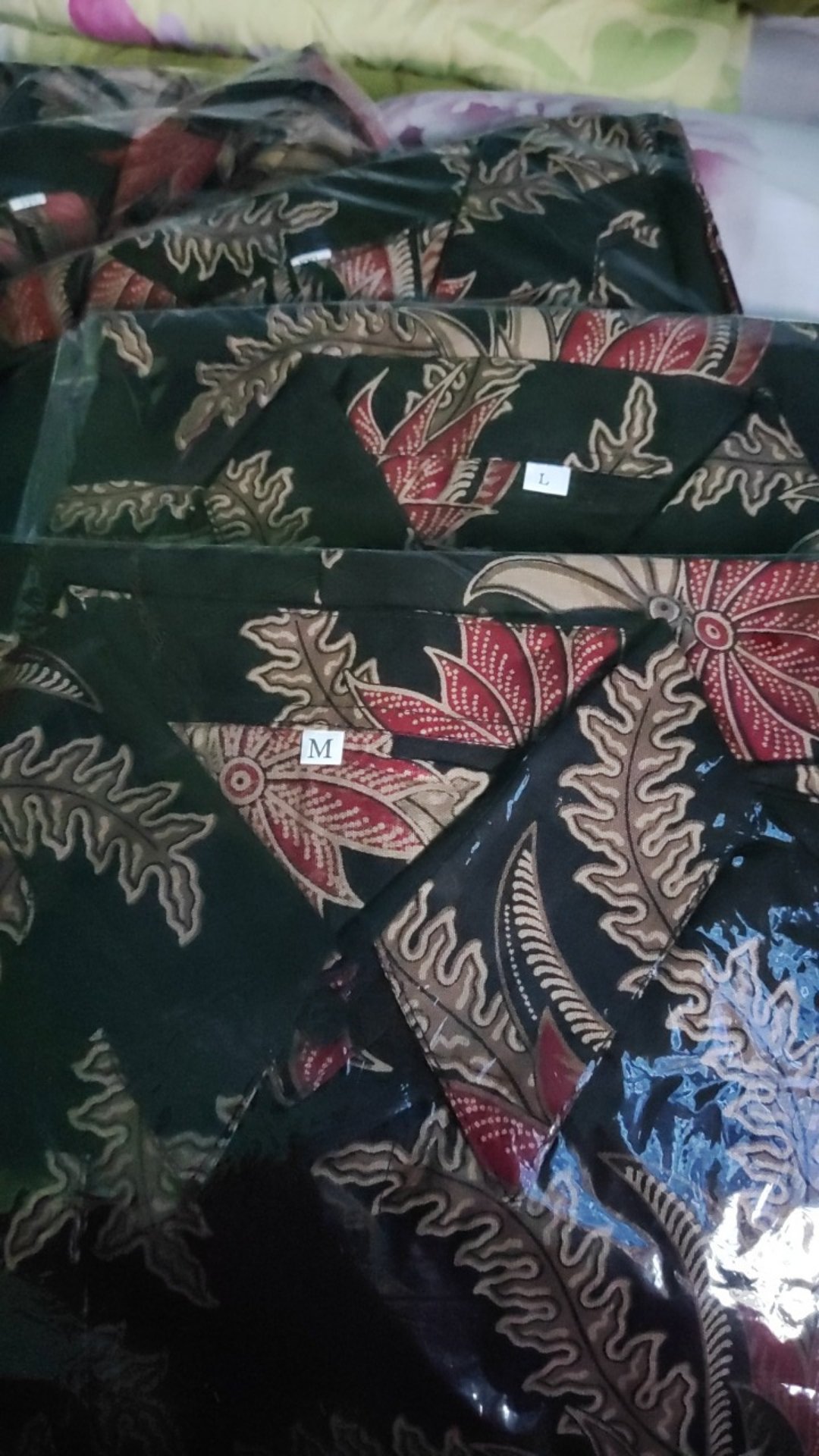 Kemeja Batik Lengan Panjang Size M L Xl Xxl