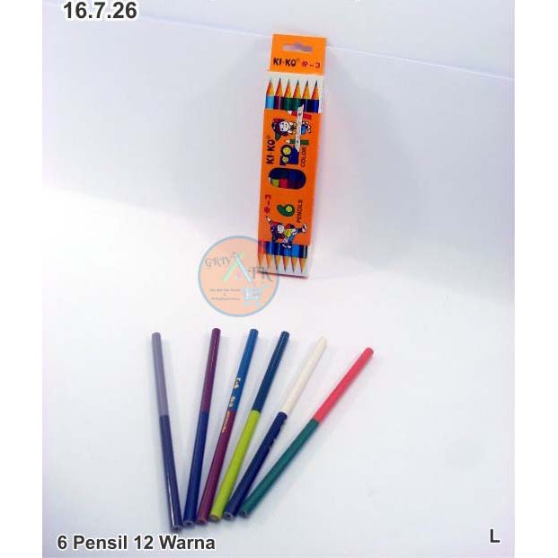 

Pensil Warna Kiko isi 6/12 Warna Untuk Mewarnai Murah