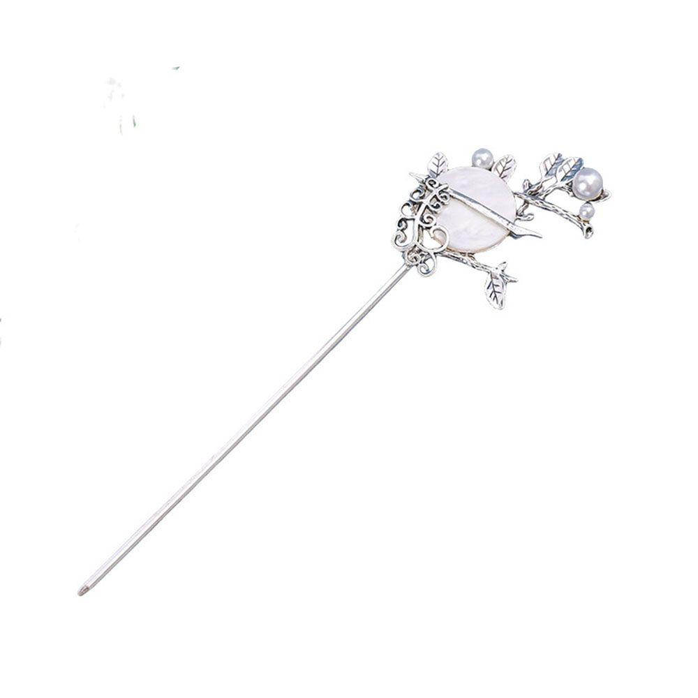 Needway Bulan Rambut Tongkat Antik Fashion Perhiasan Klasik Rambut Disk Hadiah Wanita Perempuan Gaya Cina Women Hair Fork