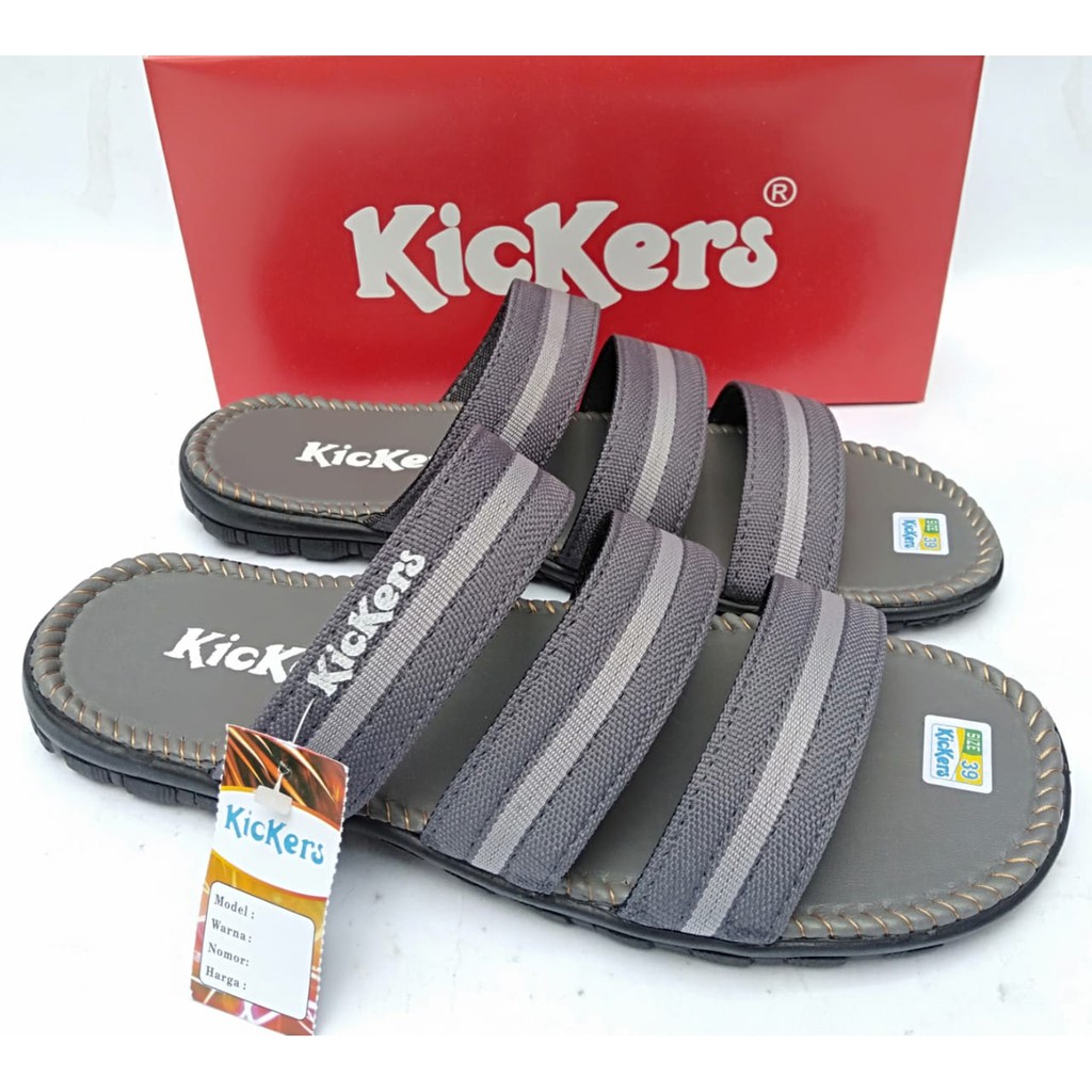 Sandal kickers pria original sendal slide selop casual slop distro dewasa terbaru murah kekinian COD