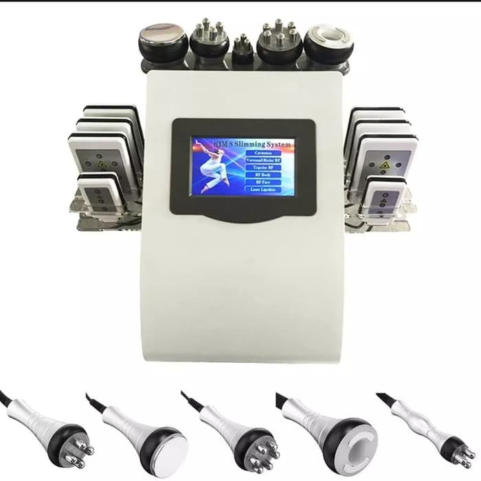 Cavitation rf vacuum slimming machine 6 in 1 RF lipolaser