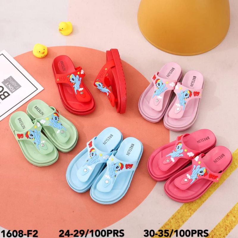 Sandal Jepit Wedges Panema Anak karakter Kuda Pony Unicorn 1608