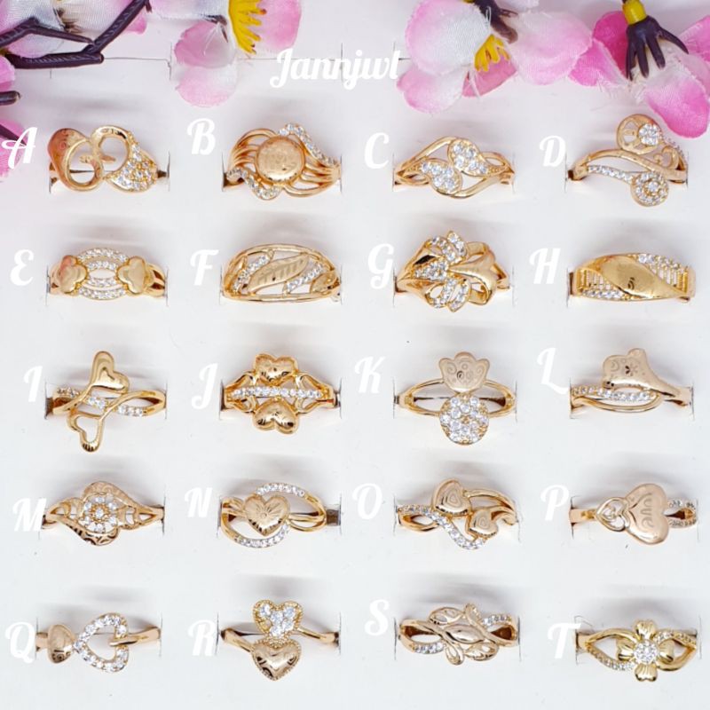 Cincin import permata zircon [HANA]