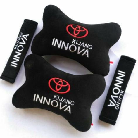 Bantal Mobil INNOVA ISI 4 Bantal Headrest Bantal sandaran mobil INNOVA