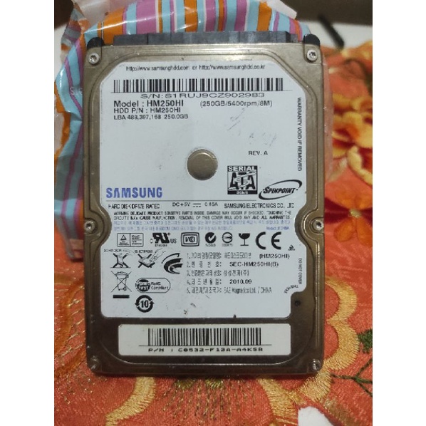 hardisk samsung 250gb