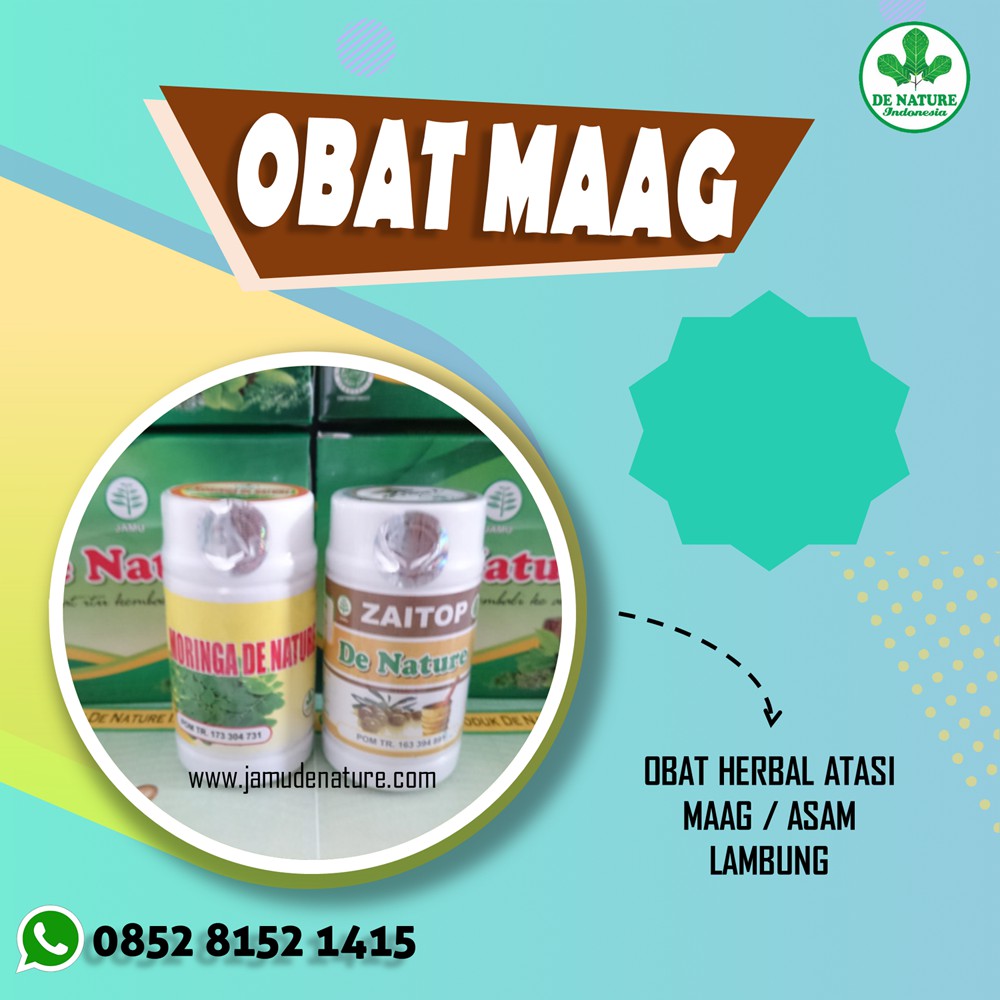 Obat Maag / Asam Lambung Asli De Nature Indonesia