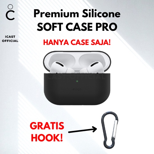 Case AirPods Pro Silicone Case Gratis HOOK Transparant Case Airpods Pro Casing Bening Airpods Pro