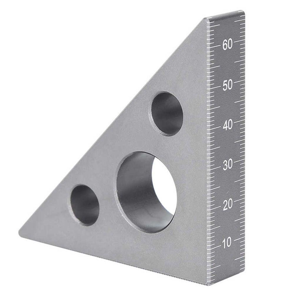 Penggaris SOLIGHTER Esquadro Presisi45/90Derajat Bahan Aluminium Alloy Woodworking Tool