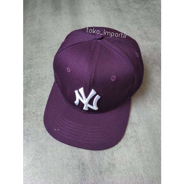 Topi Pria topi NY snapback topi pria wanita - Ungu(H5O0) Topi Pria Original Branded Import 100% BISA