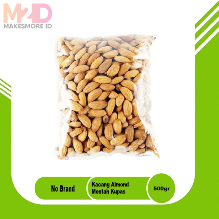 

Kacang Almond Mentah Kupas 500gr / Raw Whole Almond Premium