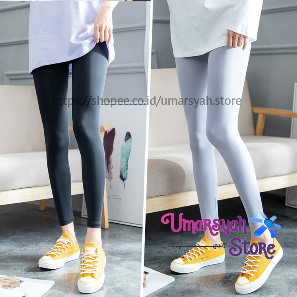 Celana Leging Wanita Dewasa Premium Bahan Jersey (Licin) Kualitas Import Tebel Halus,Adem Ukuran Standar , Jumbo &amp; Big Jumbo